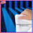 Blue Black Vertical Stripes Comforter-123586824