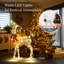 Renne de Noël avec 50 lumières DEL