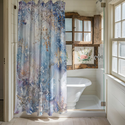 Ice Flakes - Rideau de douche Premium