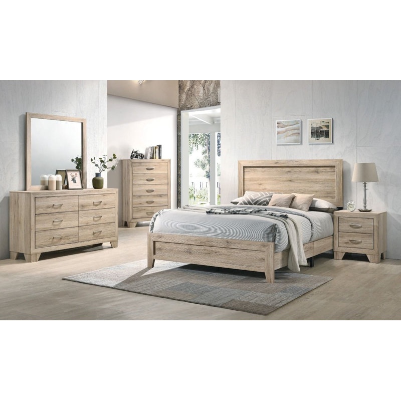 Ensemble de chambre à coucher configurable standard 5 pièces Miquell, Grand
