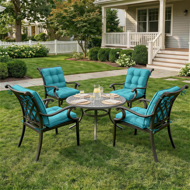 Outdoor/Indoor Seat / Back Cushion, Lake Blue, 21” W x 21“ D 