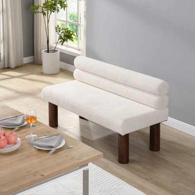 Banc de salle à manger rembourré, bout de lit, banc d'entrée, repose-pieds Boucle