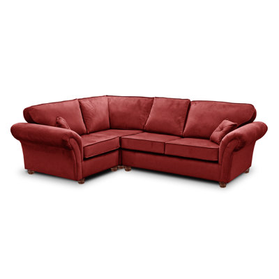 Lila 4 Seater Velvet Corner Sofa 
