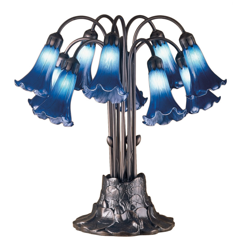 Lampe de table métallique 22 po Weissman, Bleu