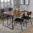Dining Table With Metal Sled Base