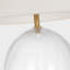 Talia Medium Cordless Table Lamp in Clear Glass with Linen Shade