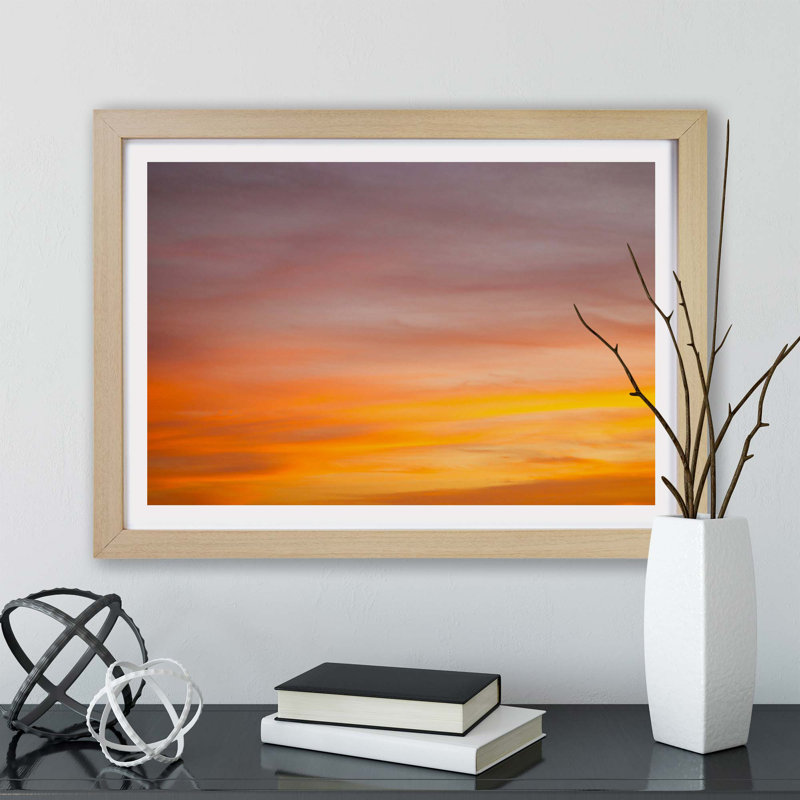 Magical Sky - Framed Print, Oak, 33cm H x 45cm W x 2cm D