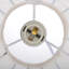 Luminaire suspendu moderne en tissu blanc minimaliste pour le salon