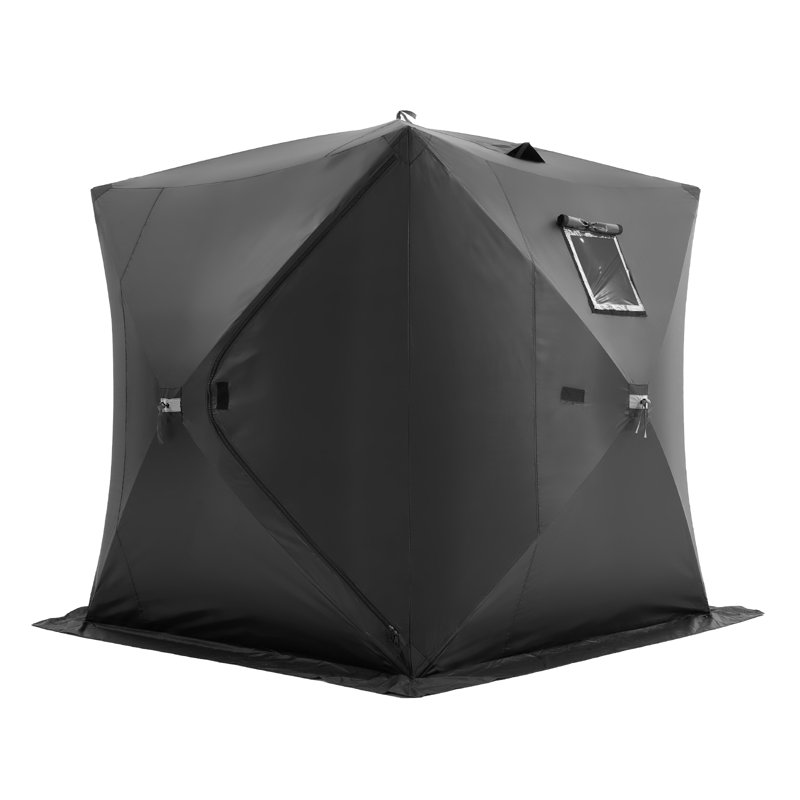 Tent, 200cm H x 179.8cm W x 179.8cm D, Black