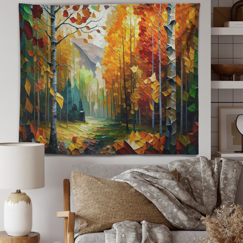 Tapisserie en polyester «Path in the Forest III», H 32 po x l 39 po