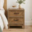 Chevron 2 Drawer Bedside Table