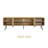 Doud TV Stand with 3 - 4 Doors for TVs up to 75’’, Media Console with Vertical Groove Design and Metal Legs, Modern Entertainment Center for Living Room and Bedroom, Effortless Assembly-955401312-955401314