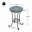 Table d'appoint de patio avec tablette