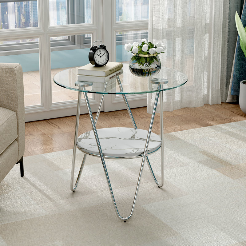 Table de bout Laliyah, Argent