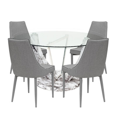 Eunice 4 - Person Dining Set