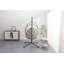 Chaise suspendue en osier avec support, hamac à bascule intérieur / extérieur, gris lin-794331359-794331355
