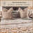 Desert Sage Gray/Tan/White Aztec Print Cotton Southwestern Style Reversible Quilt Set-129450087