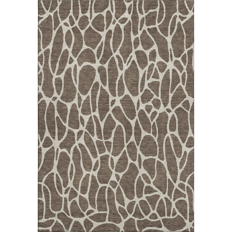 Premium Machine Washable Guada AMF1024 Geometric Rug, Rectangle 5' x 7'6"