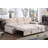 Velvet Fabric Reversible Sleeper Sectional Sofa Chaise-1610650161
