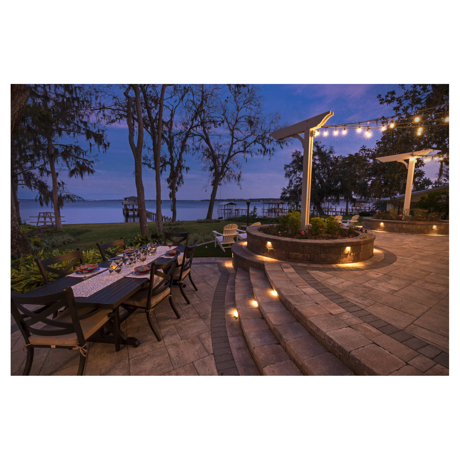 Monterey 95.87'' Aluminum Outdoor Dining Table