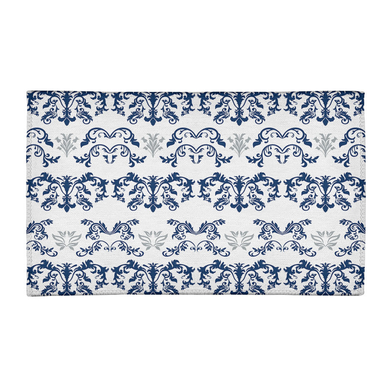 Damask Indoor Rug, Rectangle 3' x 5'