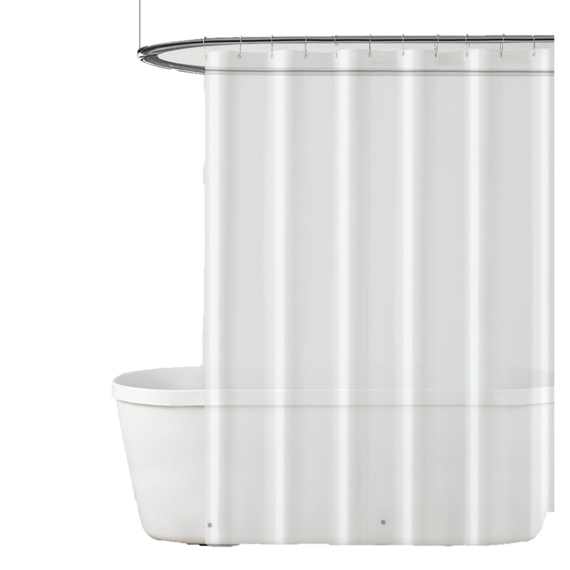 Rideau de douche simple Honn, Transparent