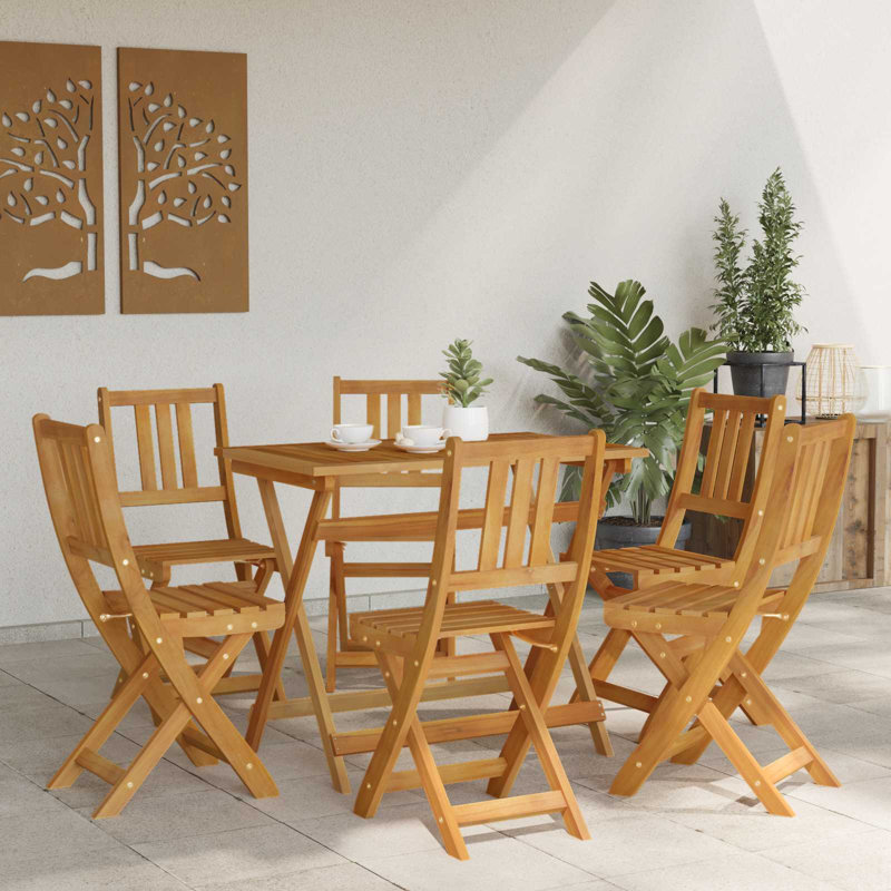 Solid Wood Patio Folding Chair Folding Chair Set