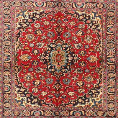 Tapis rouge/vert traditionnel Joffre