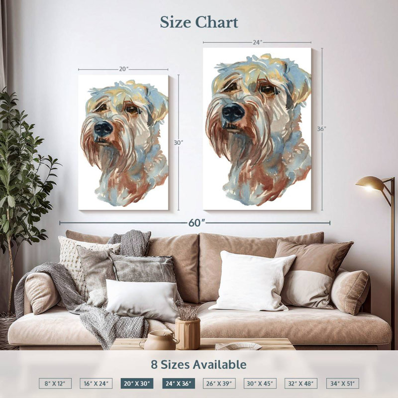 Brampt Wheaten Terrier, 36" H x 24" W