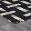 Preston Black/Ivory Jute Fabric Area Accent Rug