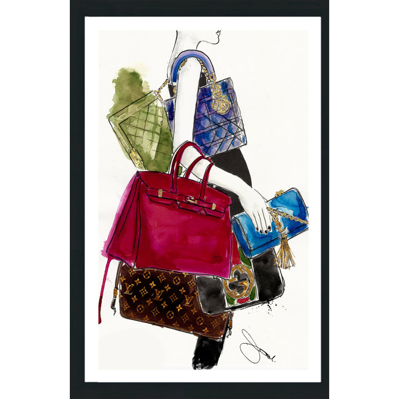 «My Sacs», reproduction d'impression sur toile encadrée, H 30 po x l 18 po x P 1 po, Toile tendue