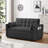 3 In 1 Convertible Sleeper Sofa Bed, Pull Out Couch For Living Room With Side Pocket, Loveseat Sleeper With Adjustable Backrest-53681579
