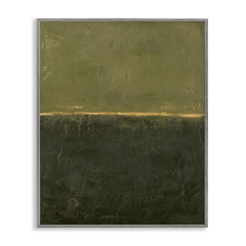 Giclée sur fond vert rustique abstrait, design par Design Fabrikken, Estampe numérique Farmhouse, H 20 po x l 16 po