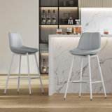 Borna Bar Stools Set of 2, Counter Height Bar Stools