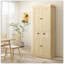 Armoire de cuisine Farmhouse, grande armoire de rangement autoportante avec 4 portes à fermeture douce, 2 tablettes réglables et un tiroir pour la salle à manger
