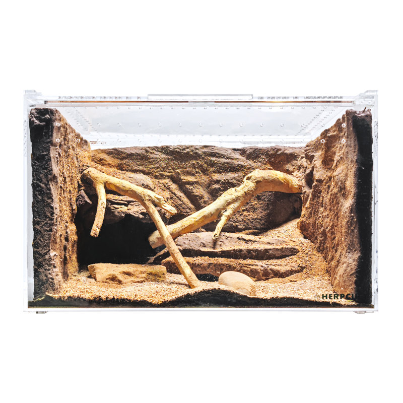 12'' x Acrylic Reptile Terrarium, 8 Gallon - 10"H x 16"W x 12"D