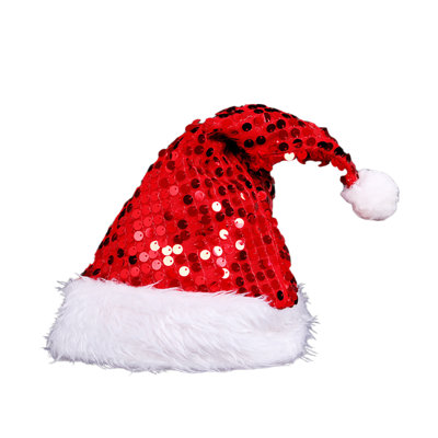 Sequined Christmas Hat Adult Children Christmas Hat Pet Christmas Decoration Hat Christmas Products Christmas Day Products Gifts