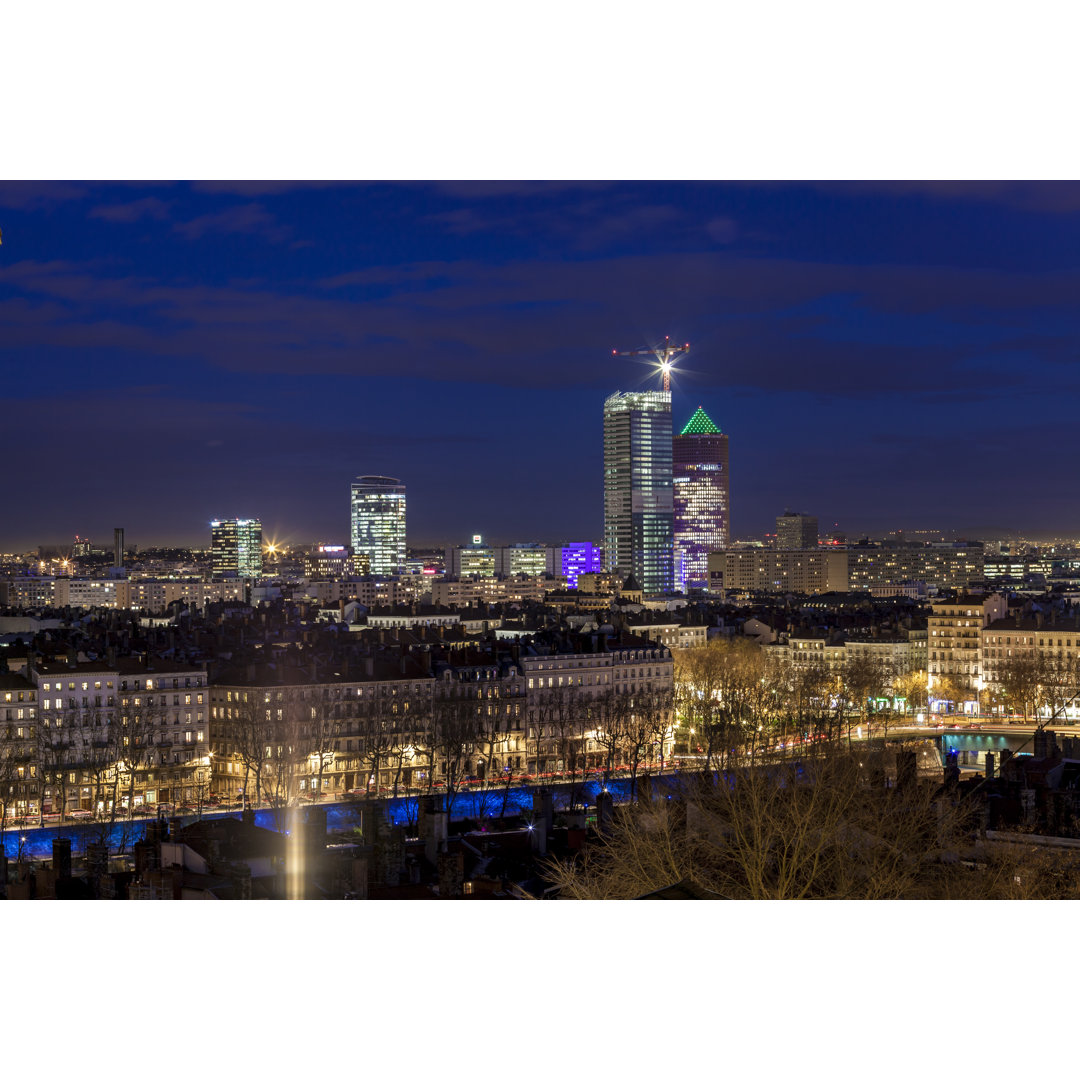 Lyon's Business Center von TiphaineBuccino - Leinwandbild