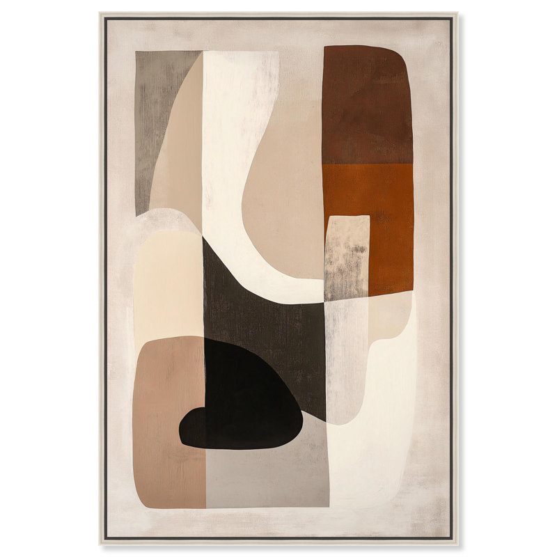 Intuition's Palette III, toile par Art Remedy, Noir, H 16 po x l 11 po, Floater Frame