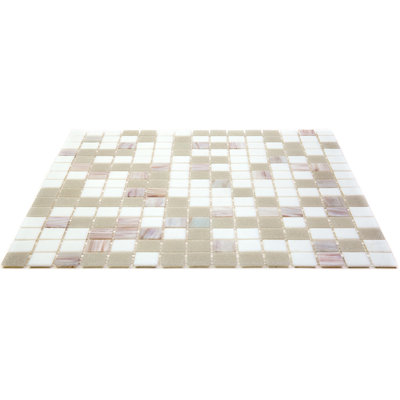 Mingles 0.8" x 0.8" Glass Grid Mosaic Wall & Floor Tile