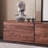 Light luxury black walnut TV cabinet