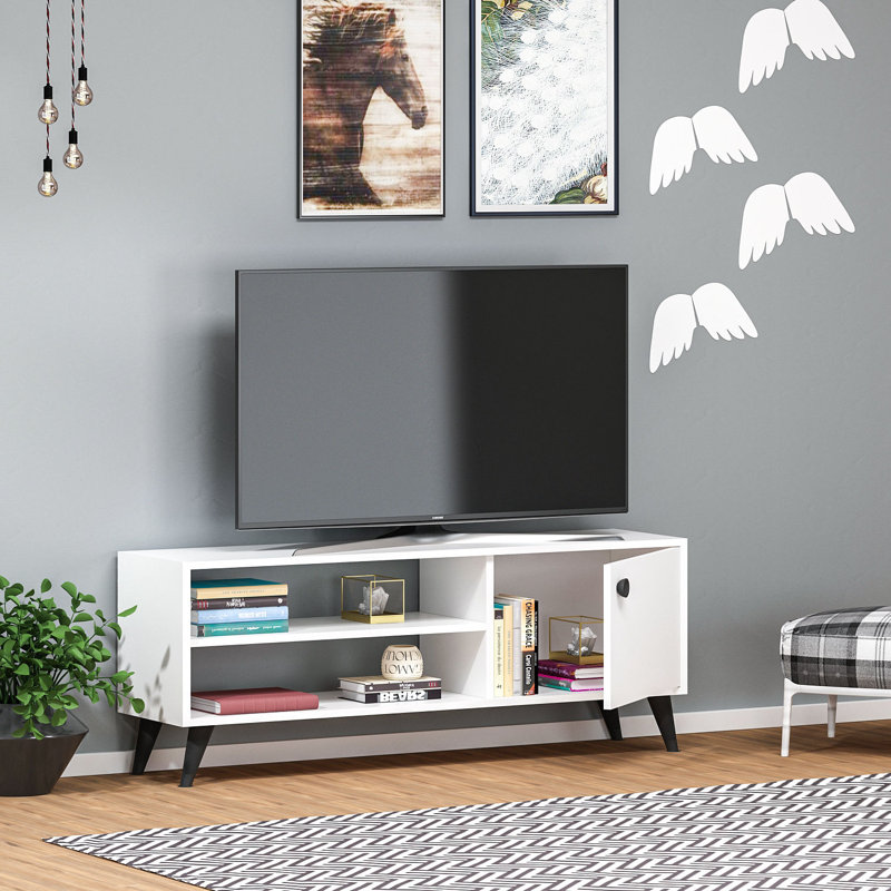 Meuble télé pour téléviseur de jusqu'à, Blanc