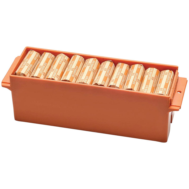 Multicolor Plastic Lockable Coin Storage Boxes Set