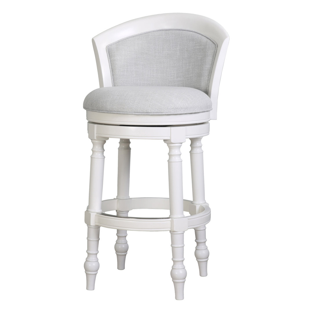 Tino Low Back Wood Swivel Stool One Allium Way® 