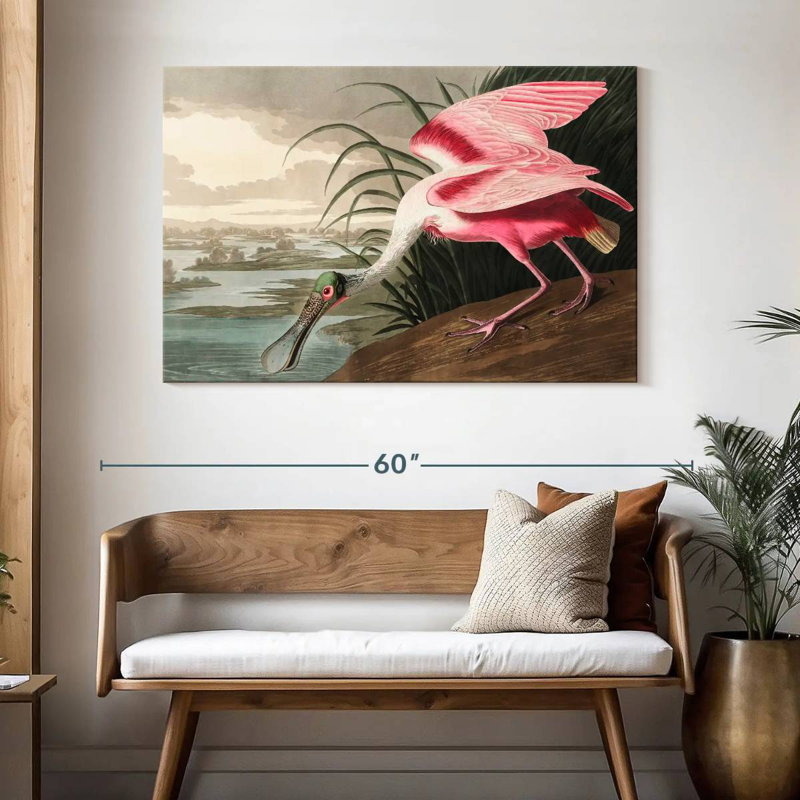 Brampt Roseate Spoonbill, 32" H x 48" W