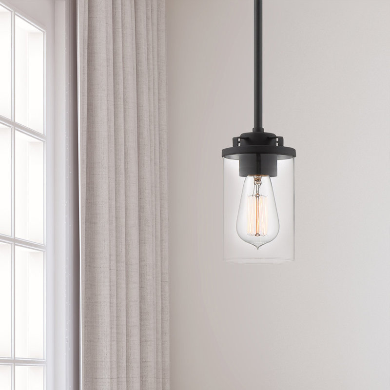 Luminaire suspendu cylindrique à 1 lumière Trimont