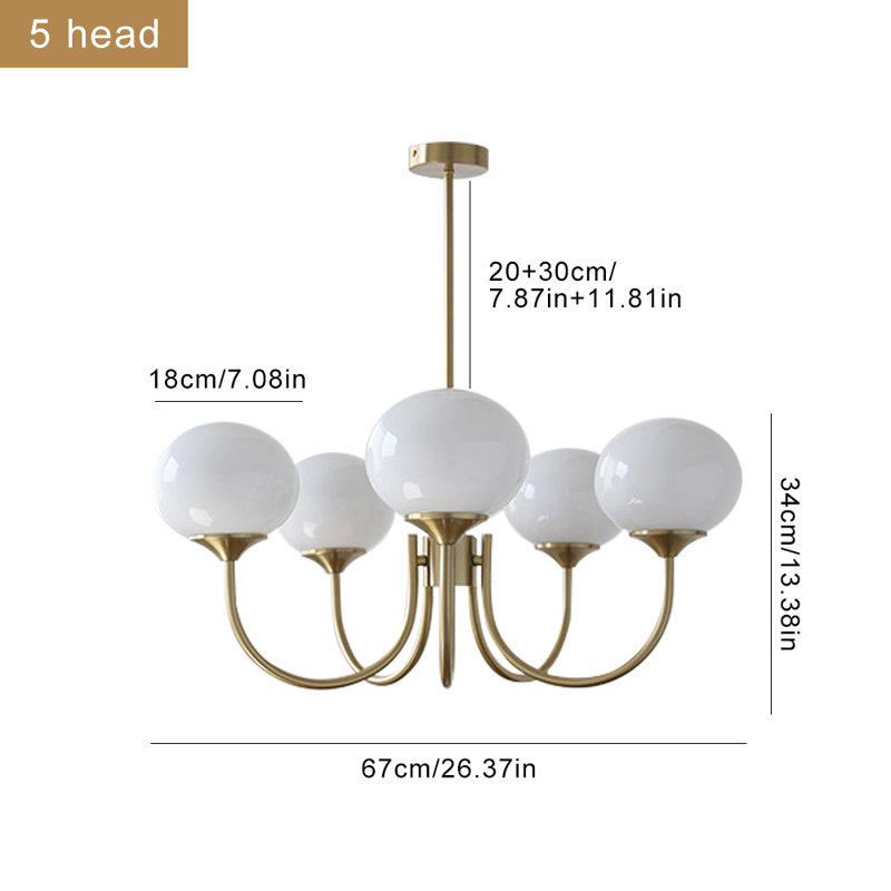 Unique Gold Sputnik Chandelier Light Fixture White Globe