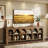 63" TV Stand For 65/70/75-Inch Tvs, Farmhouse Entertainment Center With 12 Cubbies