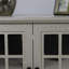 Buffet de rangement avec 2 portes décoratives en miroir-123955356