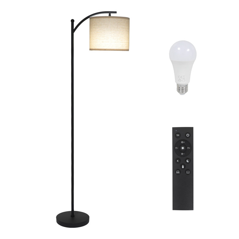 Starkisha 160cm Polished LED Arched Floor Lamp with USB